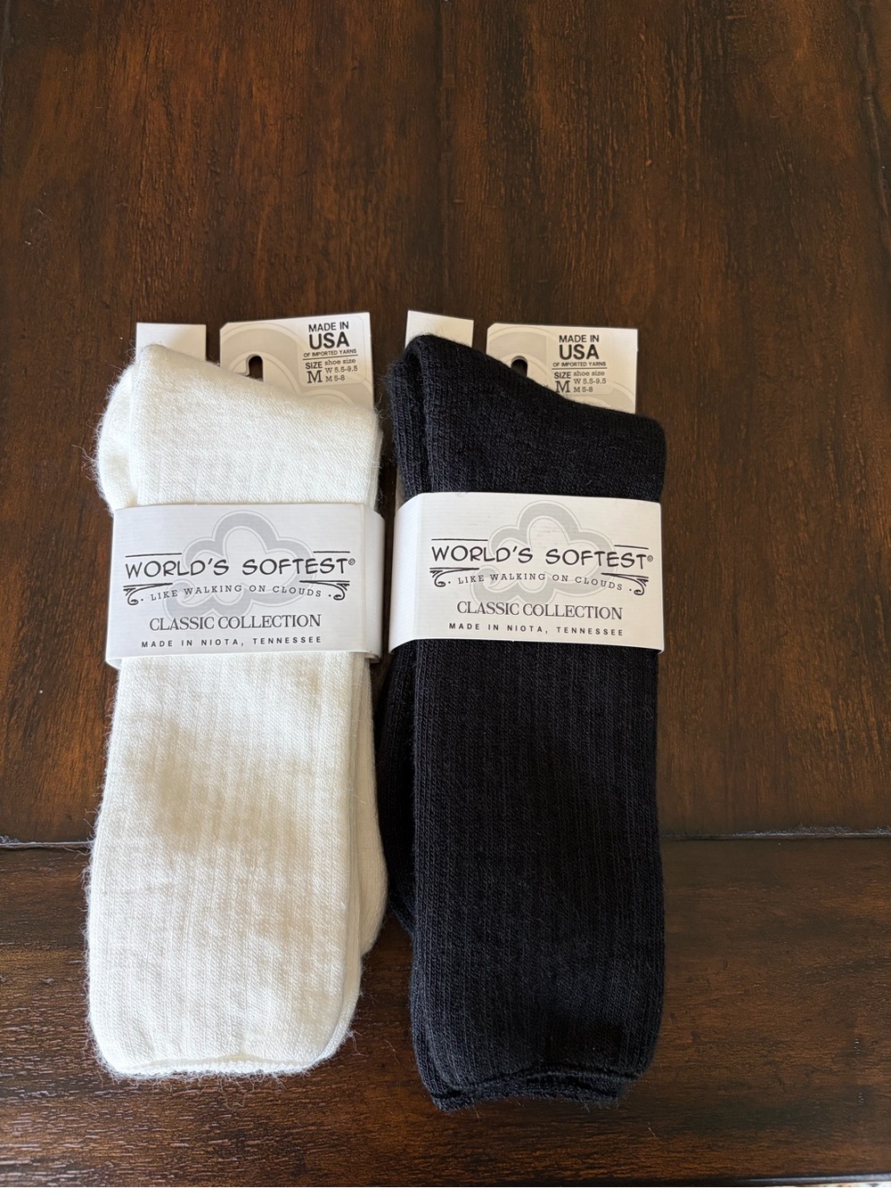 World's Softest Classic Collection Crew Sock Bundle ~ size M